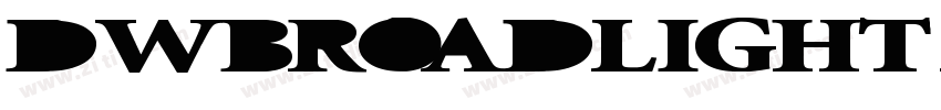 DWBroadlight ExtraBo字体转换